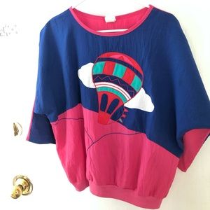 80s vintage air balloon shirt